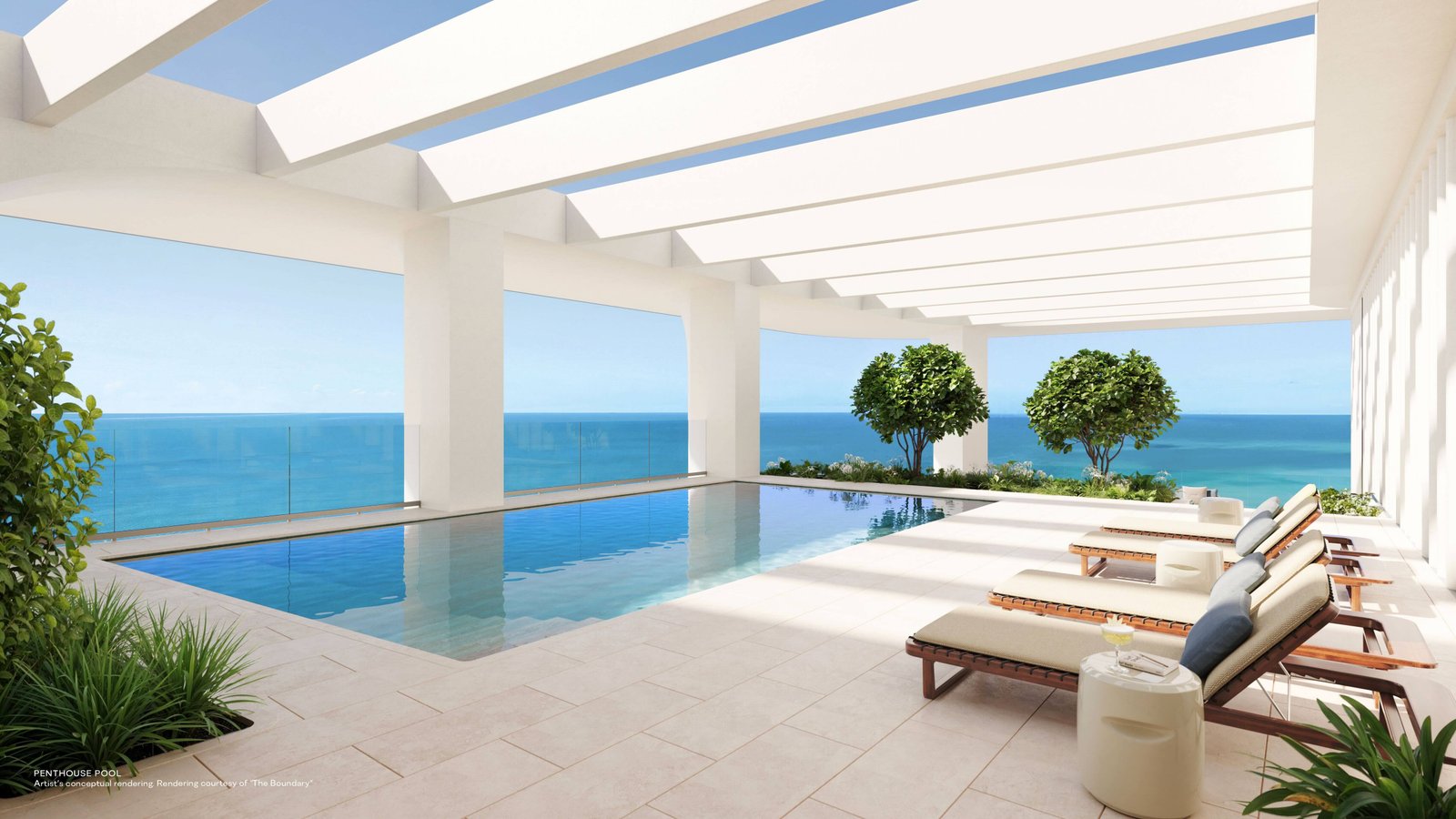 Waldorf Astoria Residences Pompano Beach — private penthouse rooftop pool